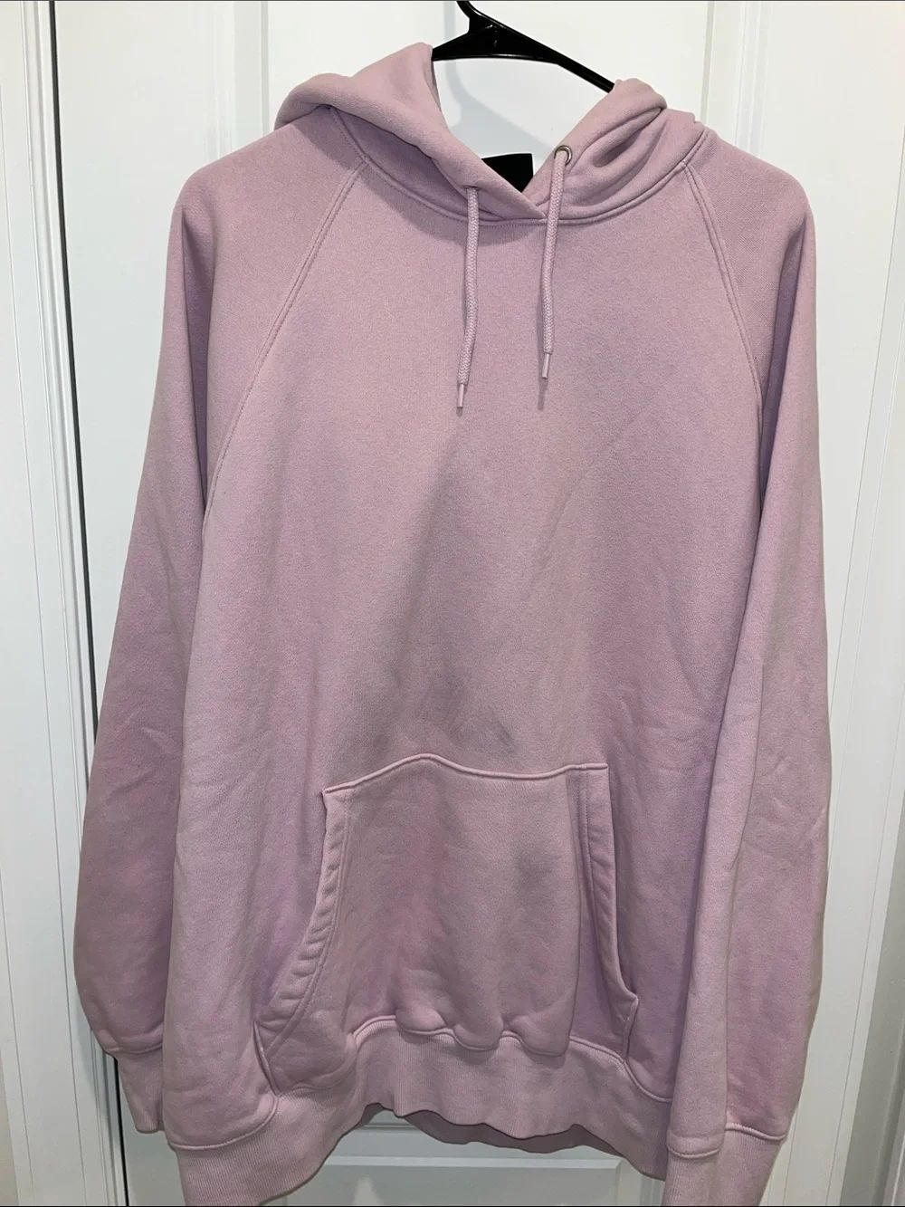 H&M Men's Fleece Hooded Hoodie sweatshirt Dusty Lavender XL with marks